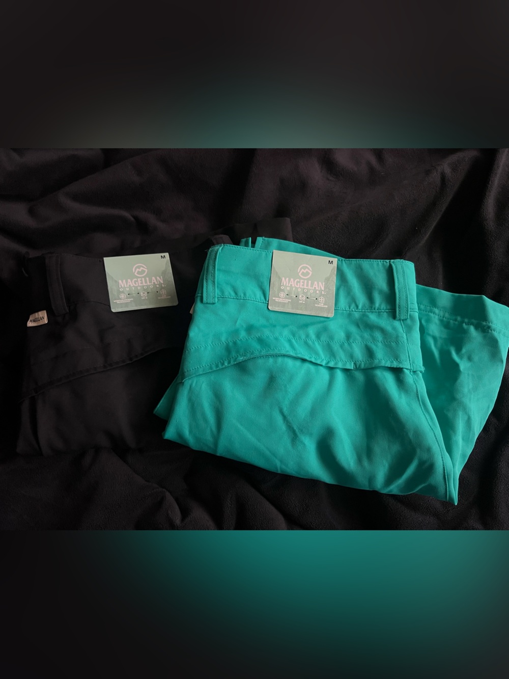 Magellan Teal and Black Athletic Shorts